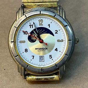 Mens Mcgregor Chronograph Watch with Moon Phase - New Battery